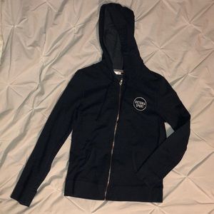 Blue zip up sweatshirt